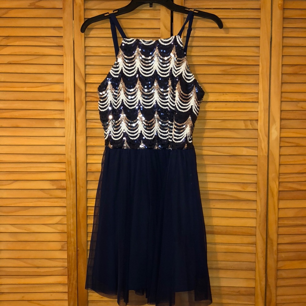 Short Glitter Homecoming Dress